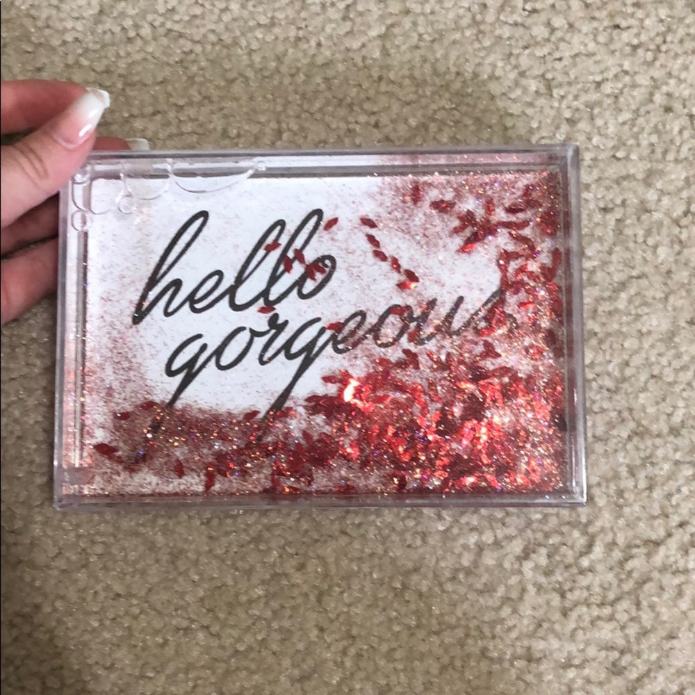 Hello gorgeous picture frame with glitter